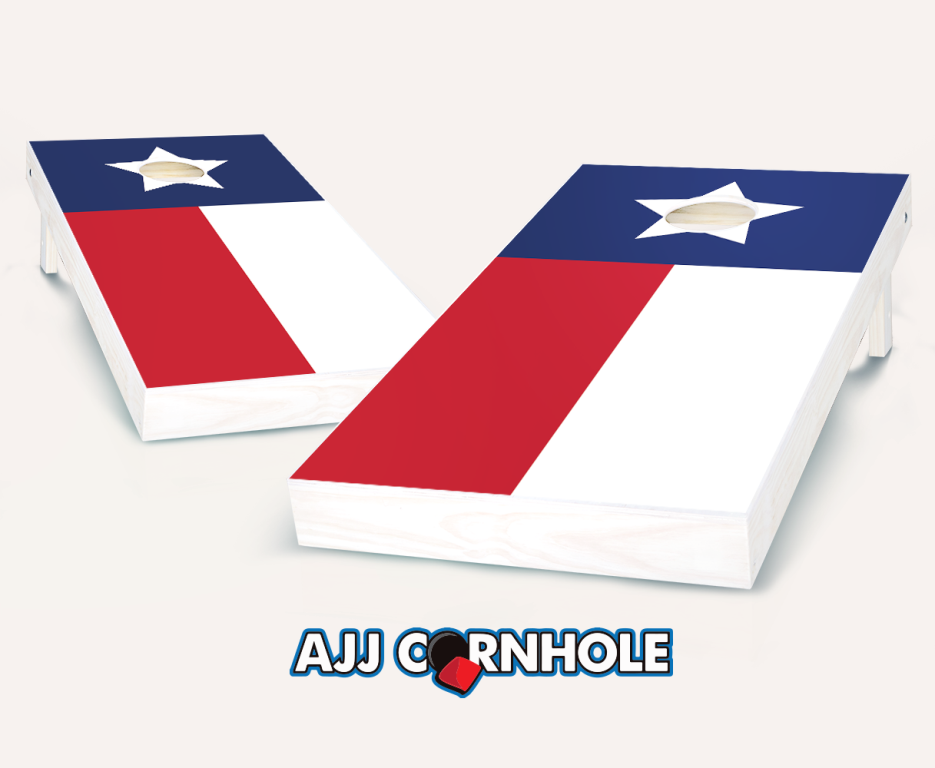 Ajjcornhole 107-texasflag Texas Flag Theme Cornhole Set With Bags - 8 X 24 X 48 In.