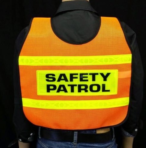 Adults Reflective Safety Vest & Safety Patrol Imprint