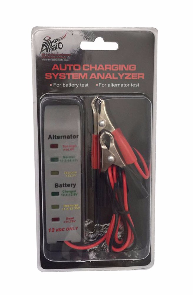 Alpha Moto Car Battery Alternator Test Battery Condition Alternator Charging Analyzer Alpha Moto Car Battery Alternator Test Battery Condition Alternator Charging Analyzer