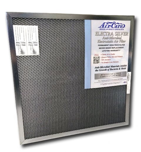 Silver Electrostatic Permanent Air Filter - 10 X 20 X 1 In.
