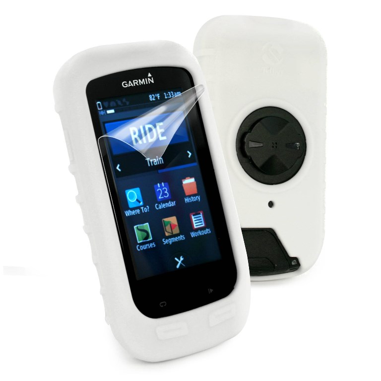 810 with Mount TUFF LUV 3 in 1 Gel Skin for Garmin Edge Touring 800 Black