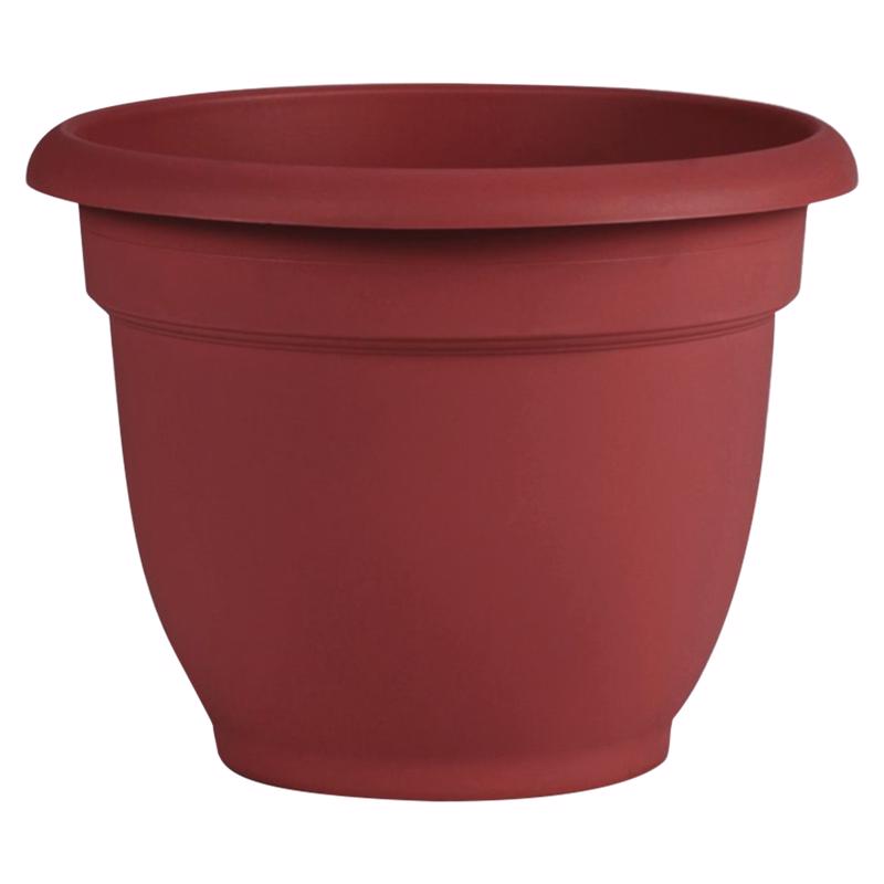 12 In. Ariana Planter With Self Watering Grid, Union Red