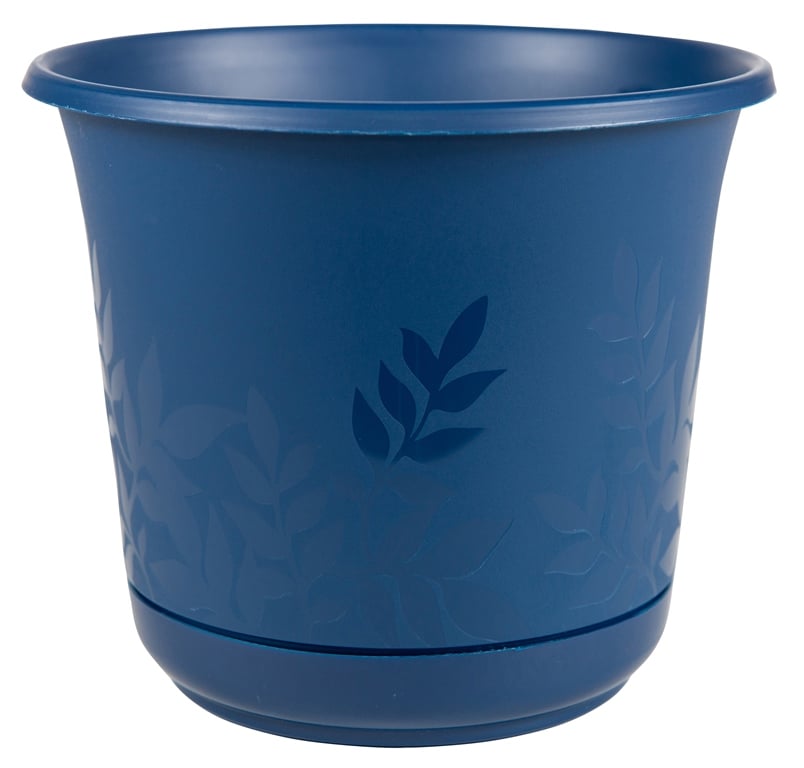 Fp0631 6 In. Freesia Planter With Saucer, Deep Sea
