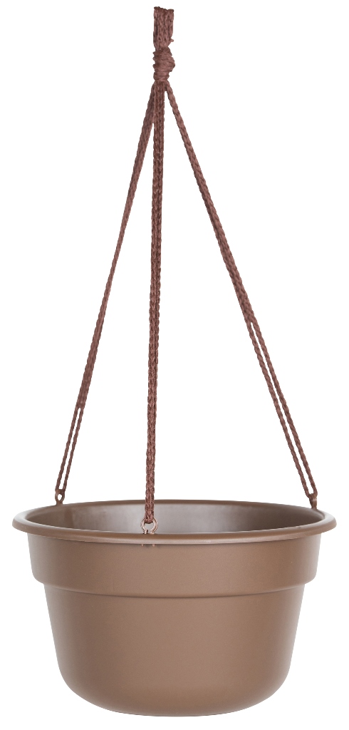 Dchb12-45 12 In. Dura Cotta Hanging Basket, Chocolate