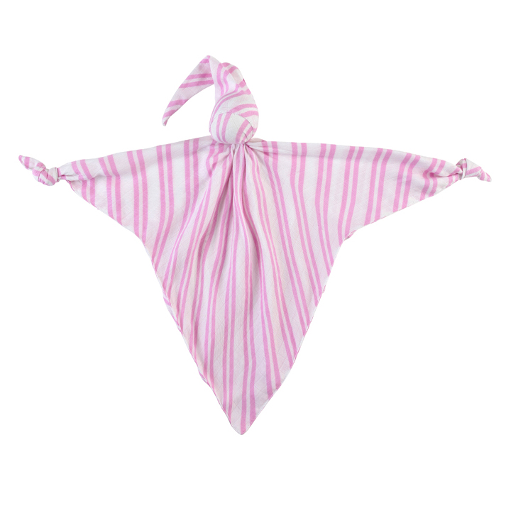 310087 Mussi Baby Comforter, Pink Stripes