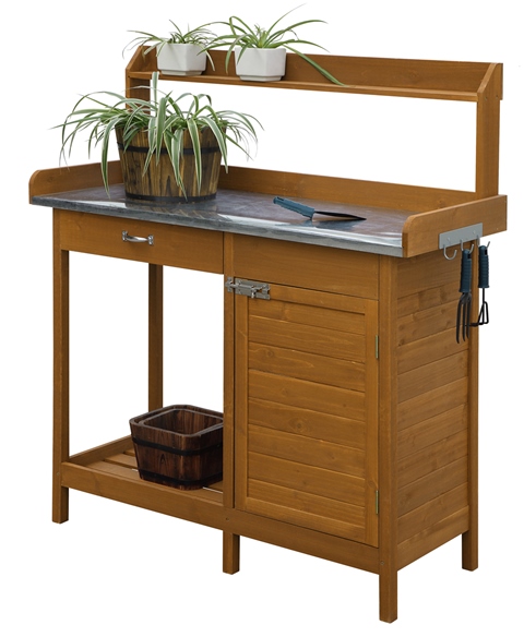 G10440 Deluxe Potting Bench With Cabinet
