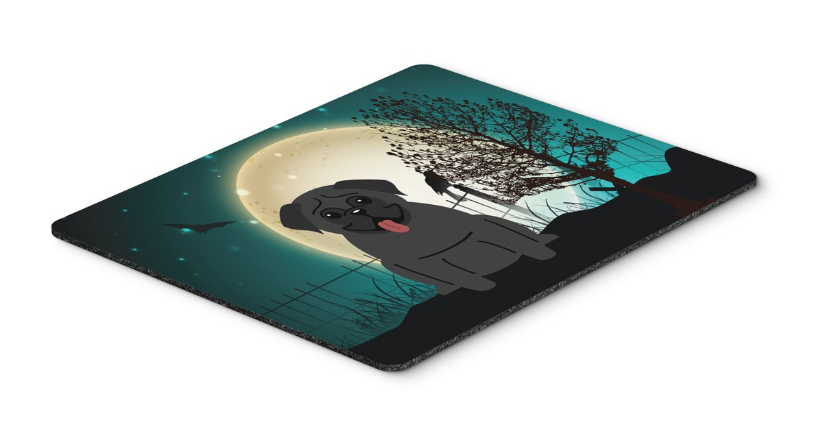 Carolines Treasures BB2196MP Halloween Scary Pug Black Mouse Pad Hot Pad or Trivet Carolines Treasures BB2196MP Halloween Scary Pug Black Mouse Pad Hot Pad or Trivet