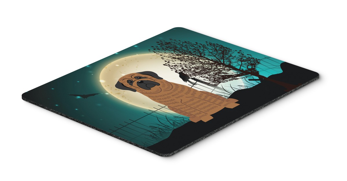 Carolines Treasures BB2205MP Halloween Scary Mastiff Brindle Mouse Pad Hot Pad or Trivet Carolines Treasures BB2205MP Halloween Scary Mastiff Brindle Mouse Pad Hot Pad or Trivet