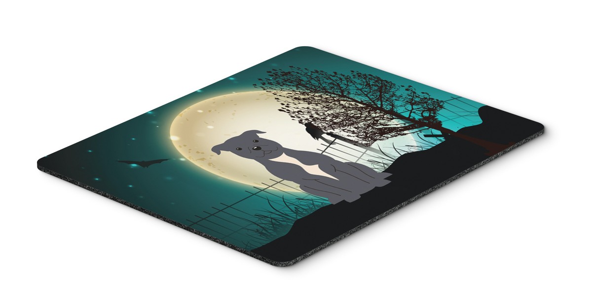 Carolines Treasures BB2236MP Halloween Scary Staffordshire Bull Terrier Blue Mouse Pad Hot Pad or Trivet Carolines Treasures BB2236MP Halloween Scary Staffordshire Bull Terrier Blue Mouse Pad Hot Pad or Trivet
