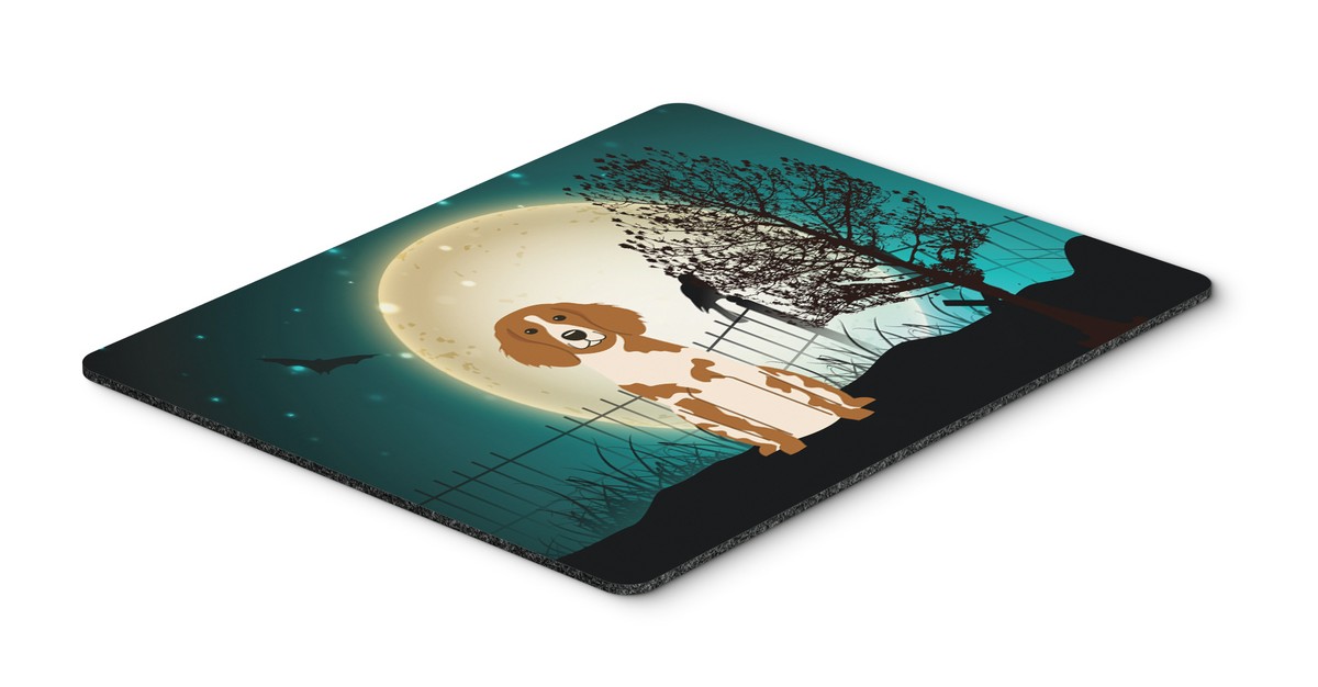 Carolines Treasures BB2262MP Halloween Scary Brittany Spaniel Mouse Pad Hot Pad or Trivet Carolines Treasures BB2262MP Halloween Scary Brittany Spaniel Mouse Pad Hot Pad or Trivet