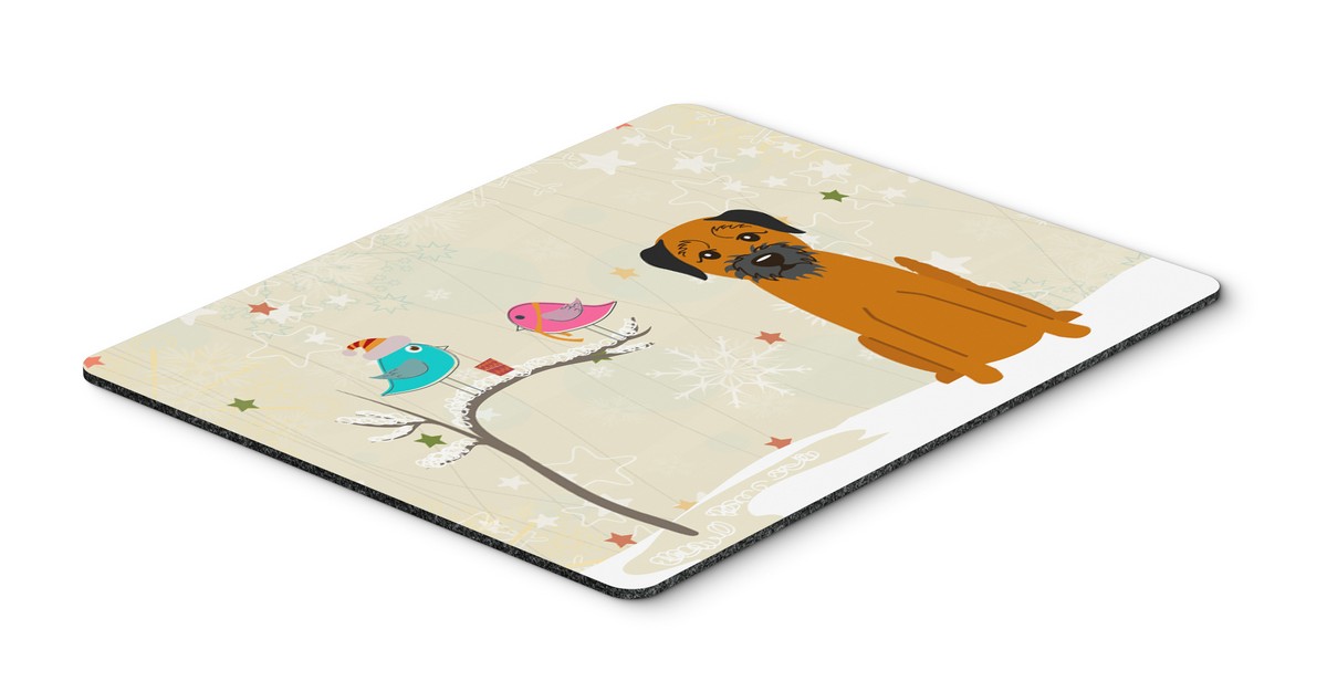 Carolines Treasures BB2511MP Christmas Presents Between Friends Border Terrier Mouse Pad Hot Pad or Trivet Carolines Treasures BB2511MP Christmas Presents Between Friends Border Terrier Mouse Pad Hot Pad or Trivet