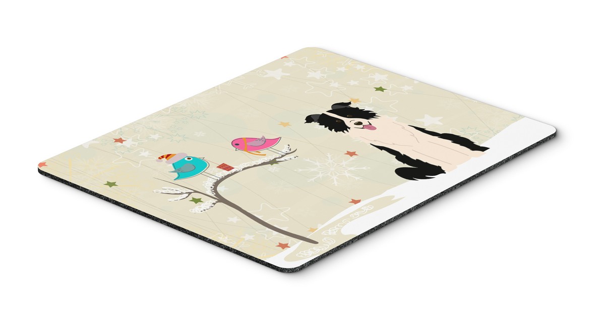 Carolines Treasures BB2590MP Christmas Presents Between Friends Border Collie Black & White Mouse Pad Hot Pad or Trivet Carolines Treasures BB2590MP Christmas Presents Between Friends Border Collie Black & White Mouse Pad Hot Pad or Trivet