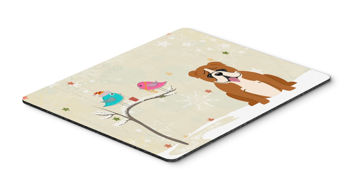 Carolines Treasures BB2592MP Christmas Presents Between Friends English Bulldog Red & White Mouse Pad Hot Pad or Trivet Carolines Treasures BB2592MP Christmas Presents Between Friends English Bulldog Red & White Mouse Pad Hot Pad or Trivet