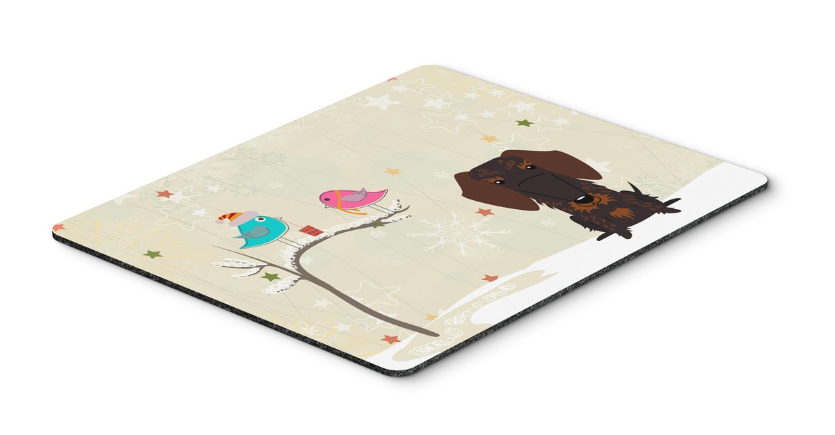 Carolines Treasures BB2601MP Christmas Presents Between Friends Wire Haired Dachshund Chocolate Mouse Pad Hot Pad or Trivet Carolines Treasures BB2601MP Christmas Presents Between Friends Wire Haired Dachshund Chocolate Mouse Pad Hot Pad or Trivet