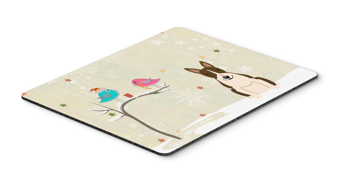 Carolines Treasures BB2608MP Christmas Presents Between Friends Bull Terrier Dark Brindle Mouse Pad Hot Pad or Trivet Carolines Treasures BB2608MP Christmas Presents Between Friends Bull Terrier Dark Brindle Mouse Pad Hot Pad or Trivet