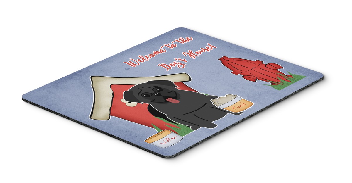 Carolines Treasures BB2760MP Dog House Collection Pug Black Mouse Pad Hot Pad or Trivet Carolines Treasures BB2760MP Dog House Collection Pug Black Mouse Pad Hot Pad or Trivet