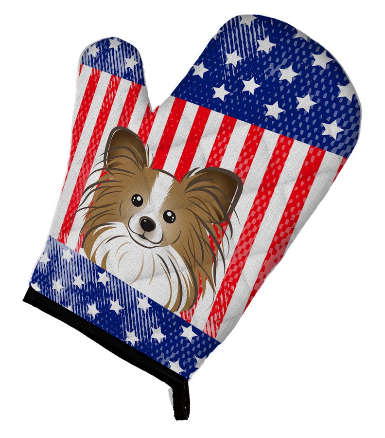 UPC 785578287311 product image for American Flag & Papillon Oven Mitt | upcitemdb.com