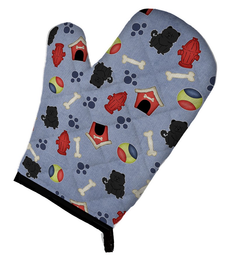 Bb2756ovmt Dog House Collection Chow Chow Black Oven Mitt