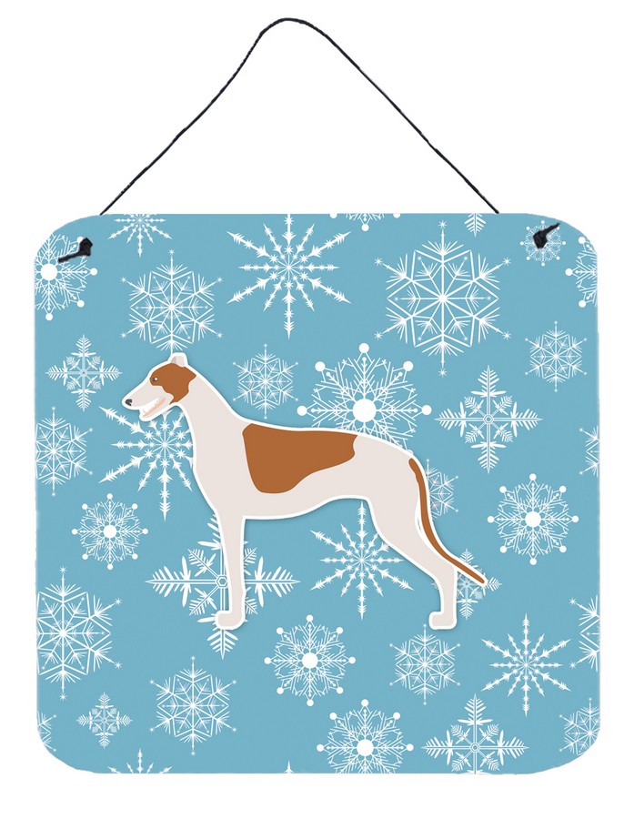 UPC 657248439286 product image for Winter Snowflake Greyhound Wall or Door Hanging Prints | upcitemdb.com