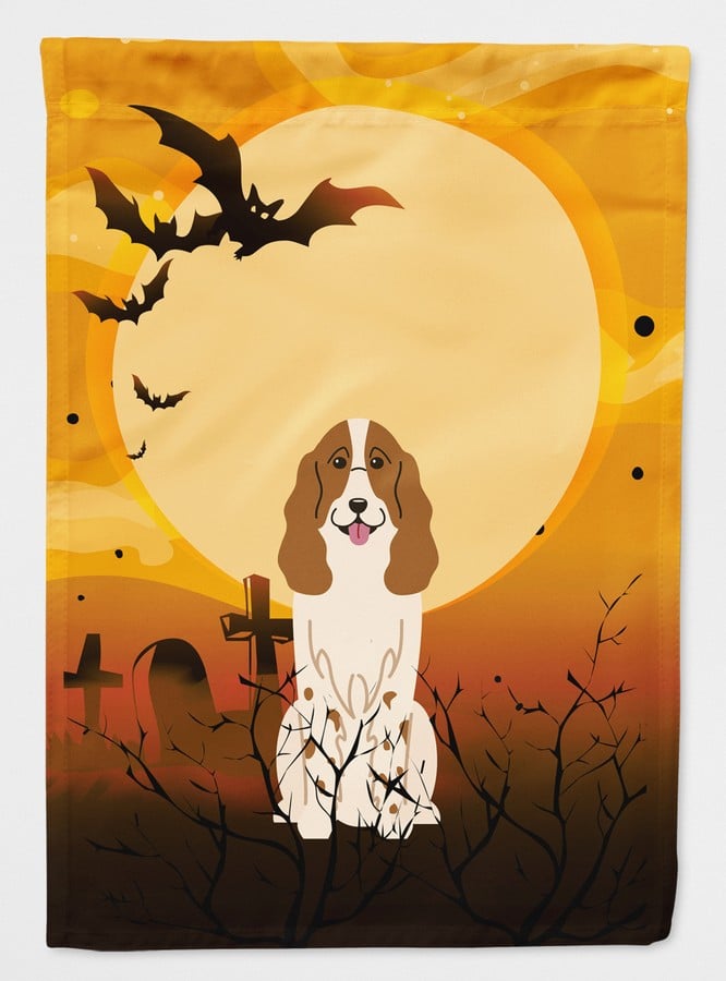 Halloween Russian Spaniel Flag Canvas House Size