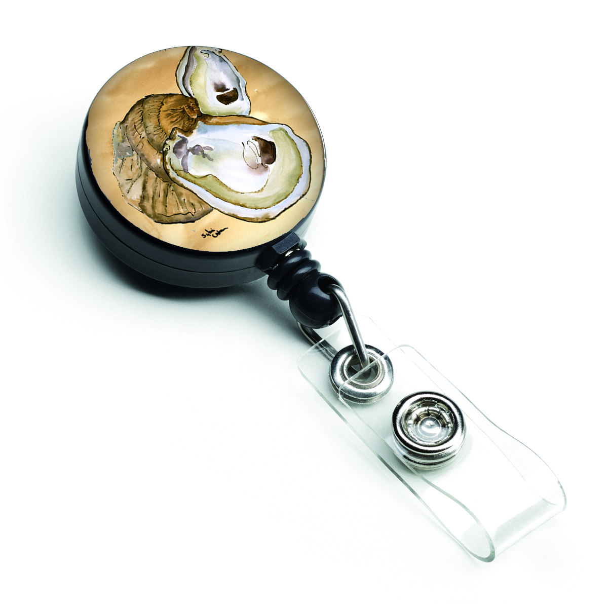 Carolines Treasures 8160BR Oyster Retractable Badge Reel Carolines Treasures 8160BR Oyster Retractable Badge Reel