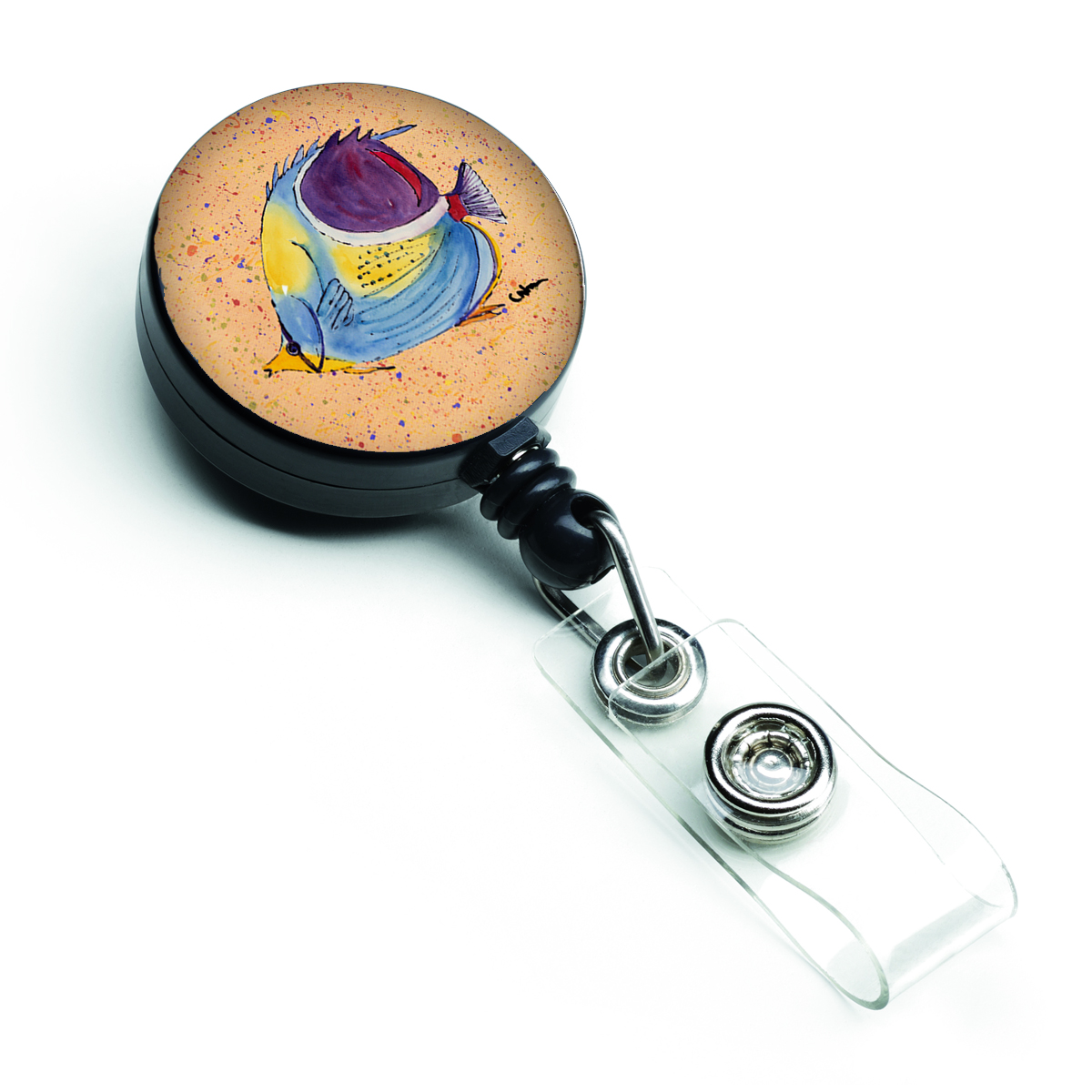 Carolines Treasures 8529BR Tropical Fish Retractable Badge Reel Carolines Treasures 8529BR Tropical Fish Retractable Badge Reel