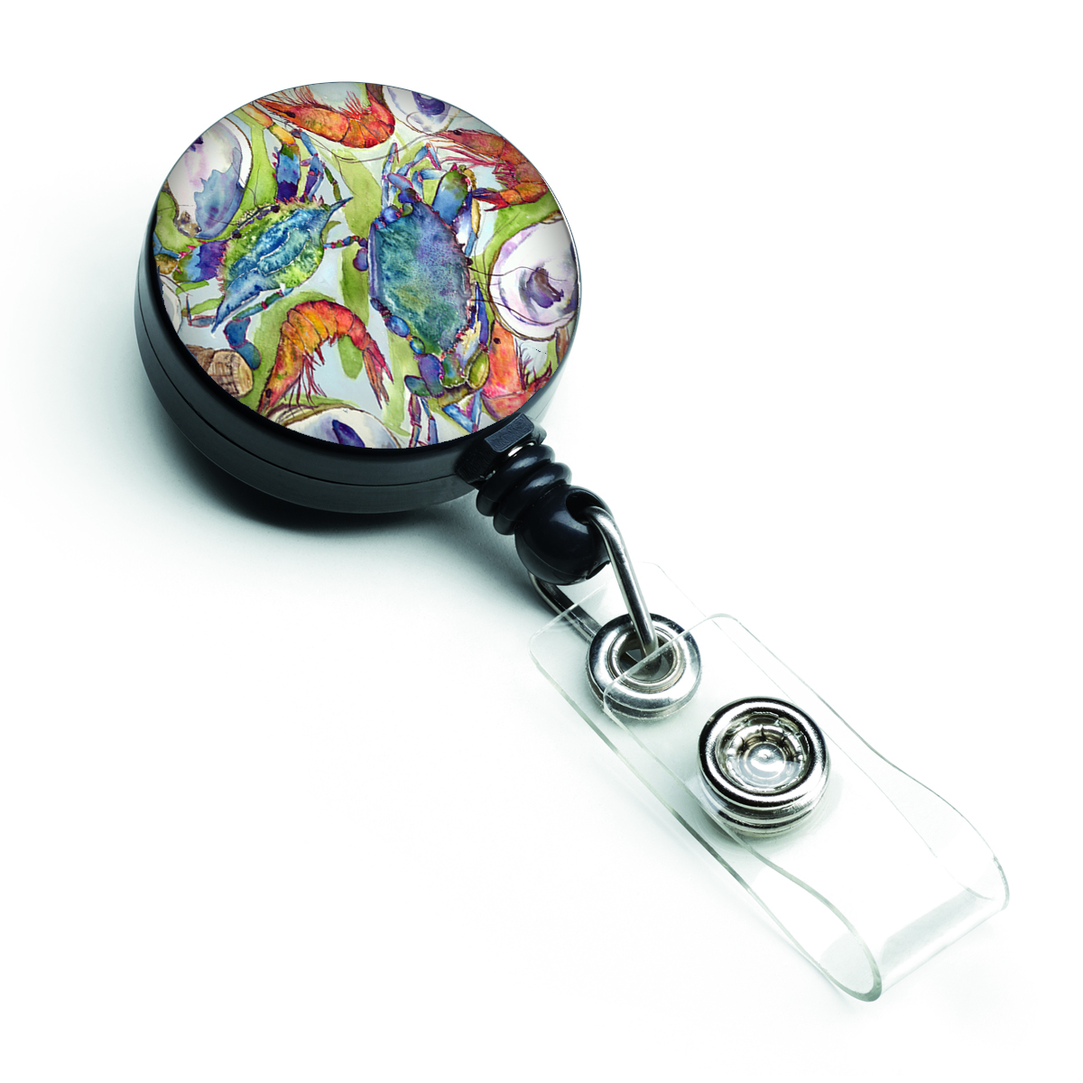Carolines Treasures 8547BR Crab Retractable Badge Reel Carolines Treasures 8547BR Crab Retractable Badge Reel