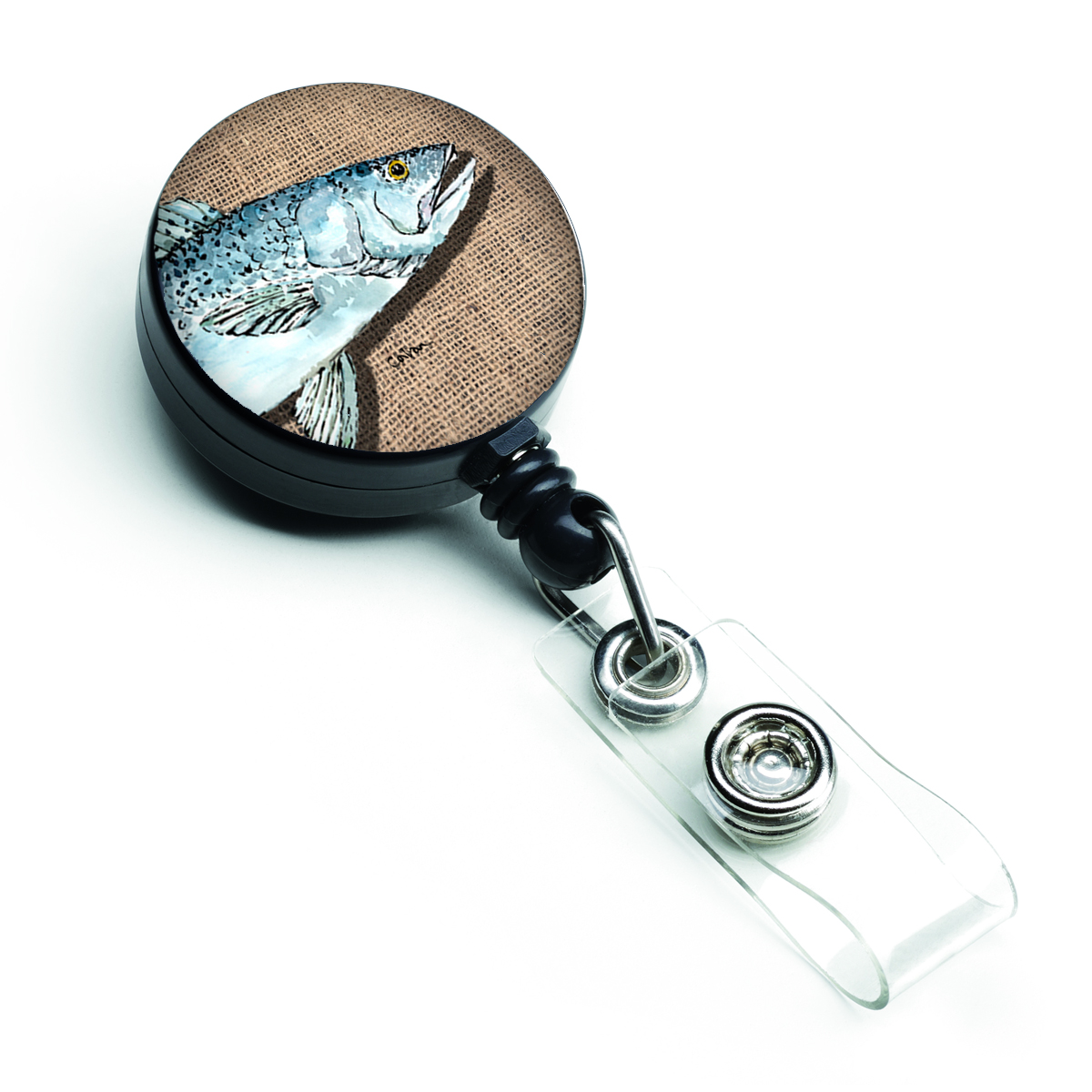 Carolines Treasures 8737BR Fish Speckled Trout Retractable Badge Reel Carolines Treasures 8737BR Fish Speckled Trout Retractable Badge Reel