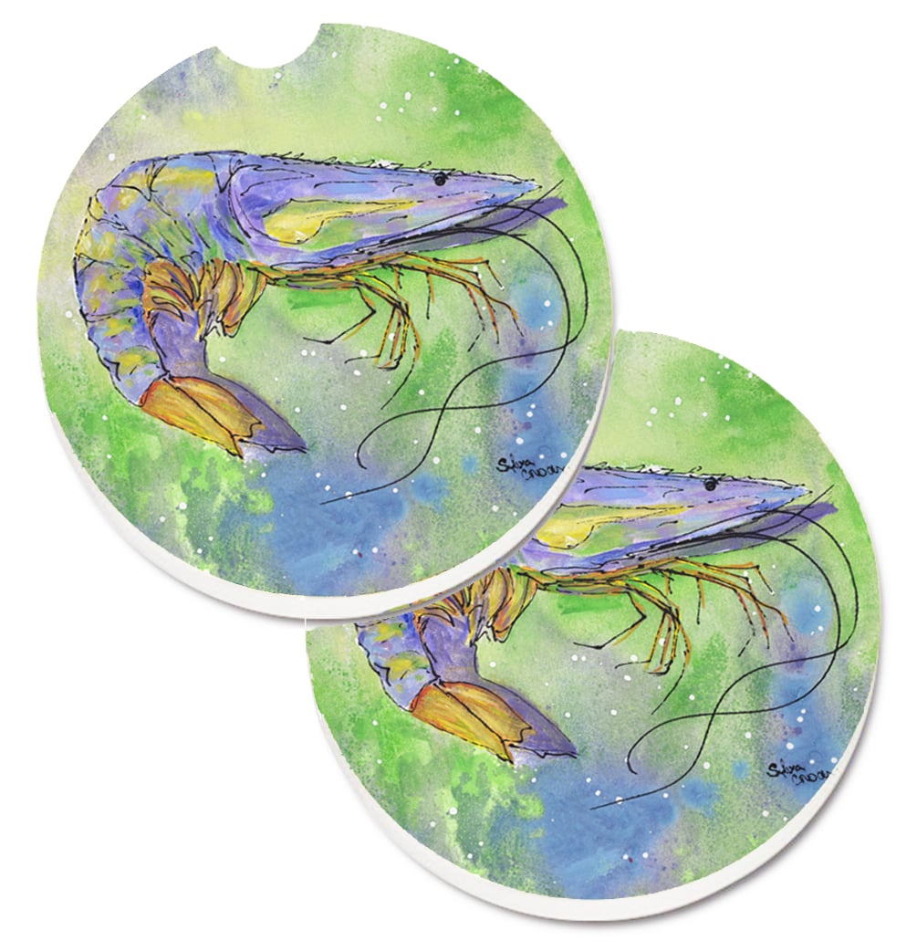 Shrimp Set of 2 Cup Holder Car Coaster