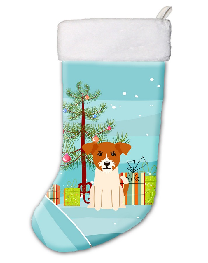 Bb4233cs Merry Christmas Tree Jack Russell Terrier Christmas Stocking