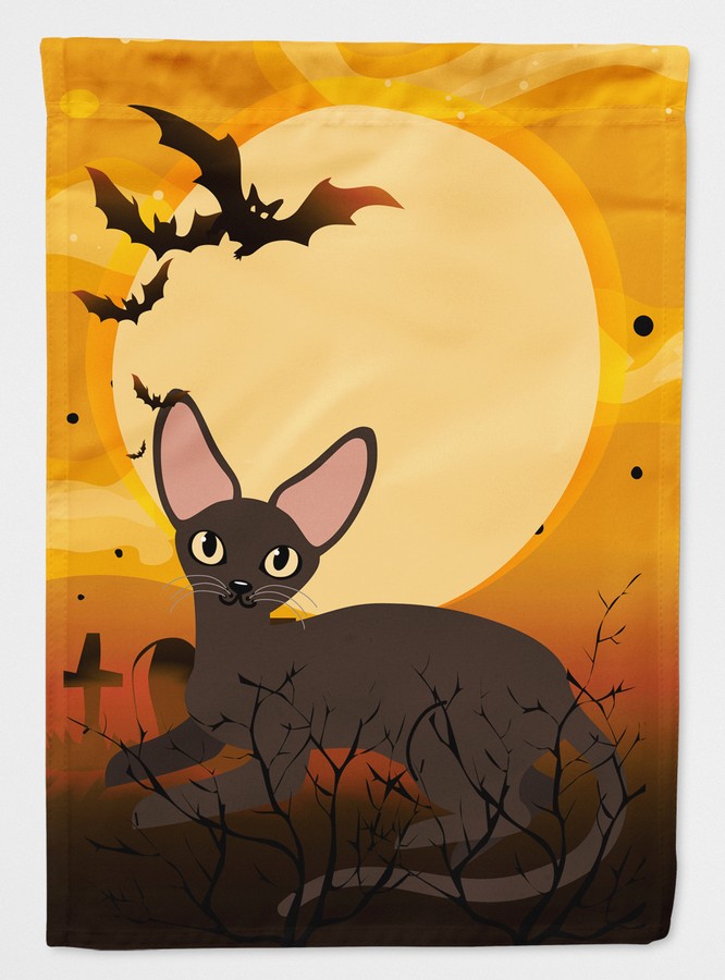 UPC 638508601766 product image for BB4451CHF Halloween Peterbald Cat Flag Canvas House Size | upcitemdb.com