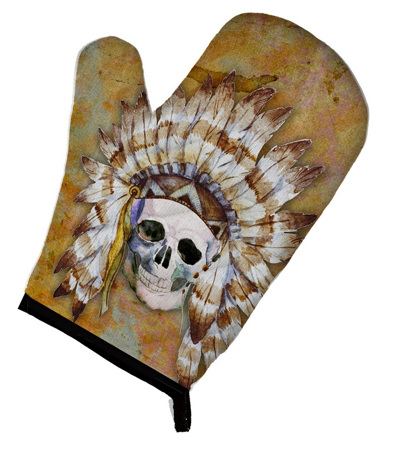 Bb5121ovmt Day Of The Dead Indian Skull Oven Mitt