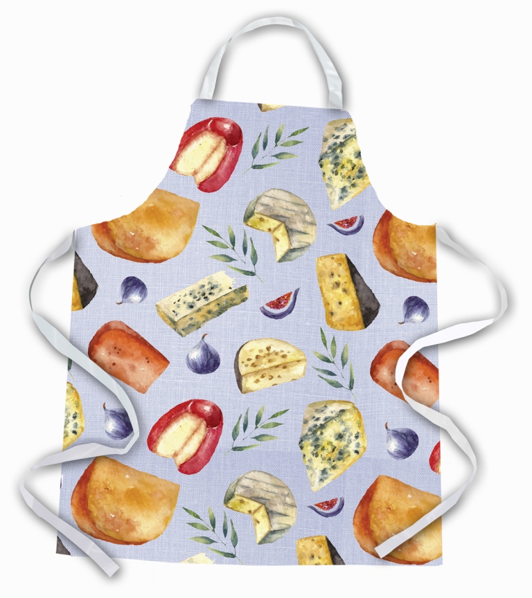 Bb5198apron Assortment Of Cheeses Apron