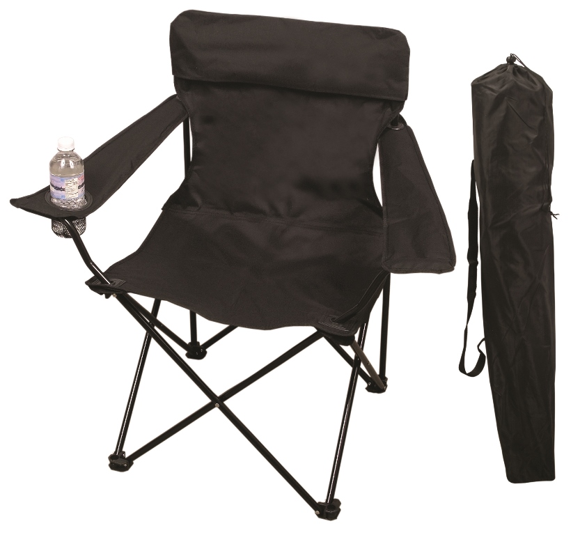 B4394 Folding Chair In A Bag - Black - 6 Pack