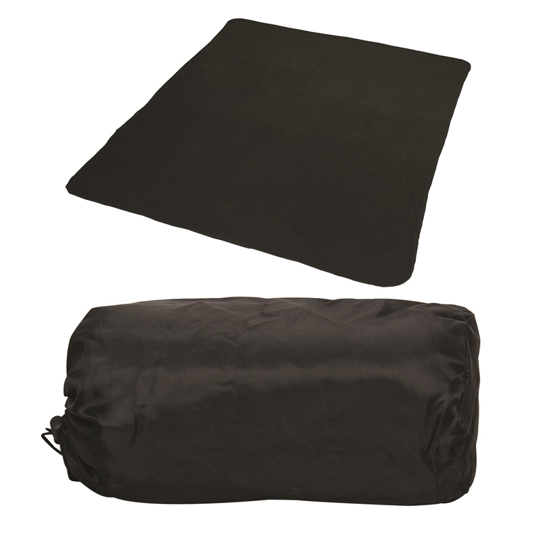 B9083 Invermere Fleece Blanket - Black - 12 Pack