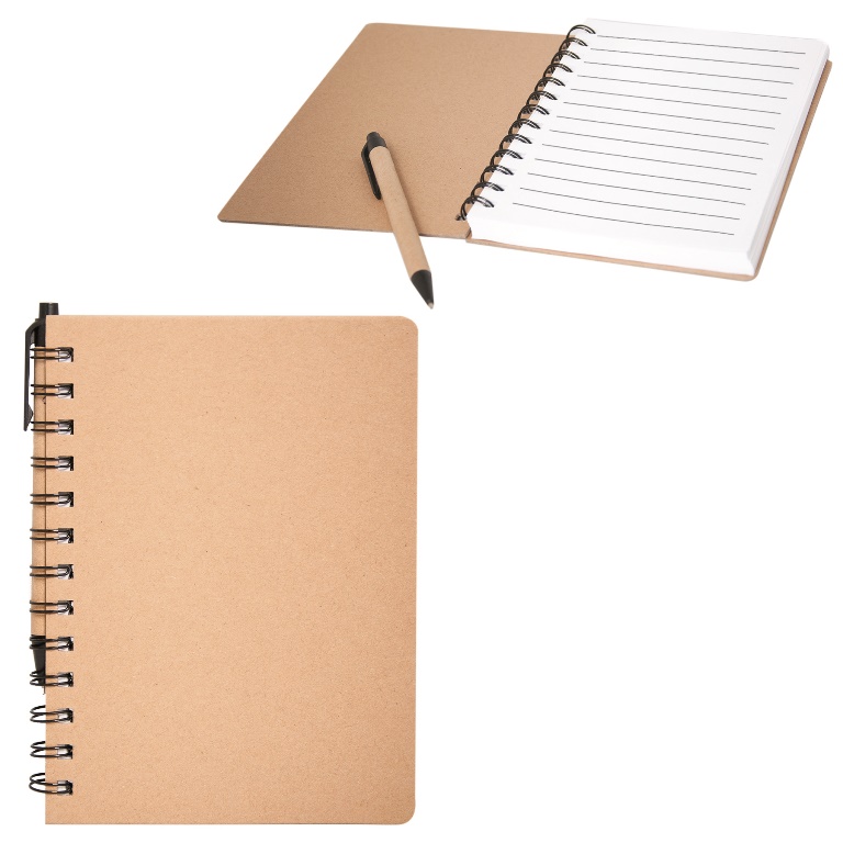 CA5988 Recycled Cardboard Notebook - Brown