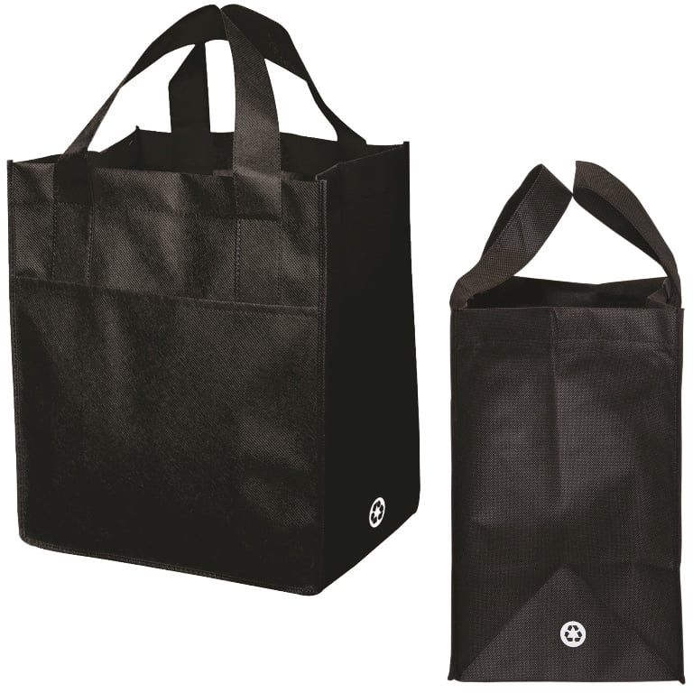 Nw4300 Non Woven Carry All Bag - Black - 12 Pack