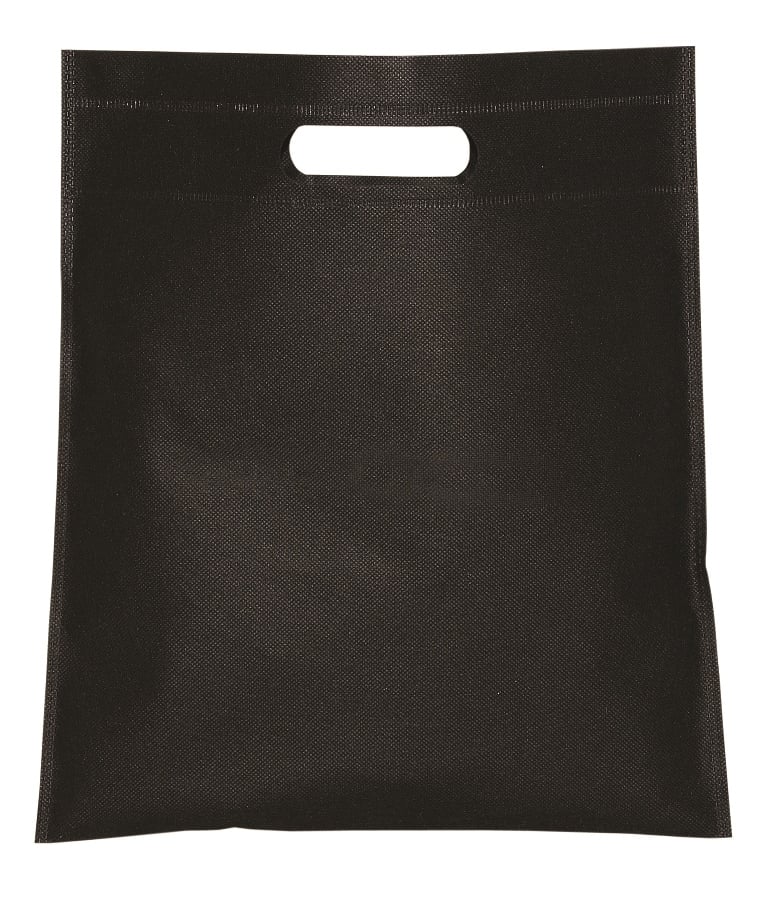 Nw4942 Non Woven Cut Out Handle Tote - Black 0 - 500 Pack