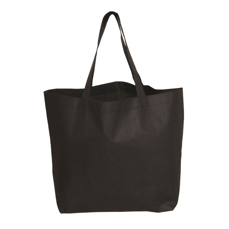 Nw6351 Ah Ya Oversize Non Woven Tote - Black - 12 Pack