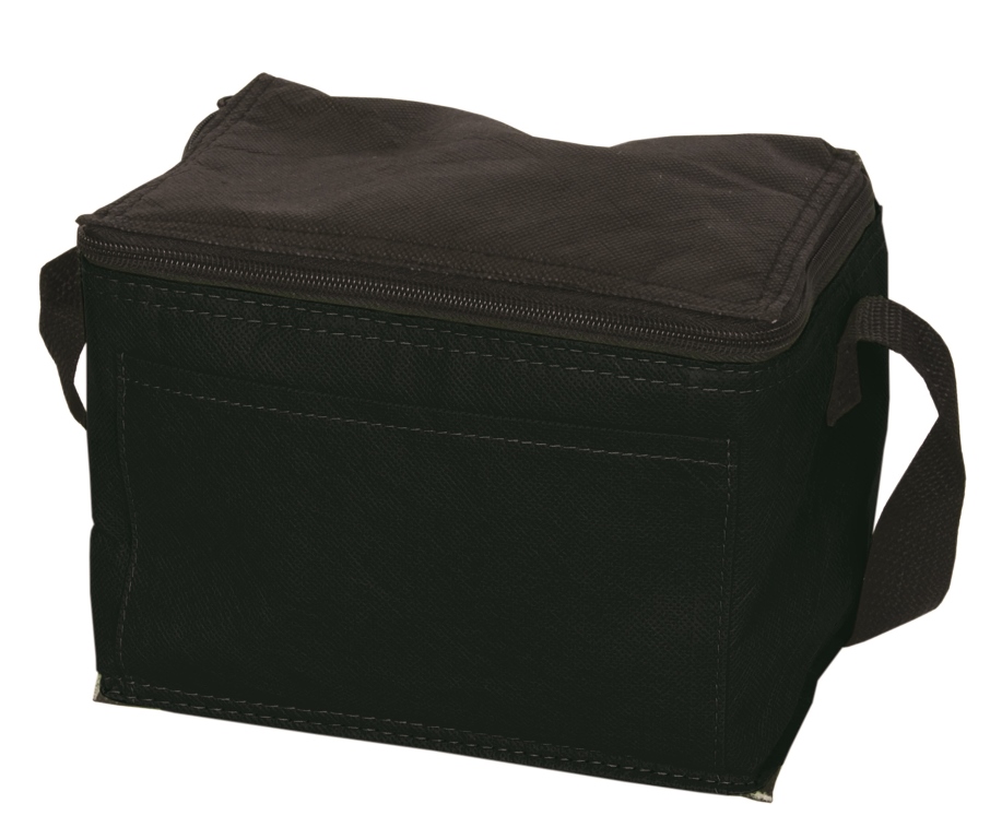 Nw6915 Non Woven Cooler / Lunch Bag - Black - 12 Pack