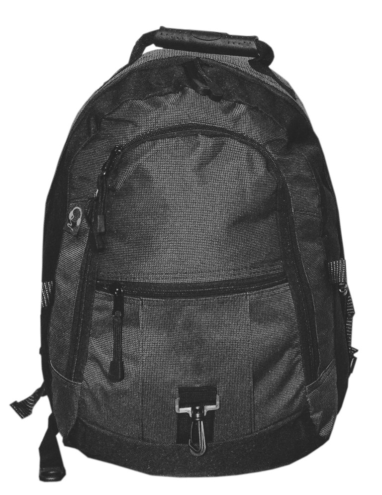 P1990 Backpack - Black With Two Toned Grey - 12 Pack