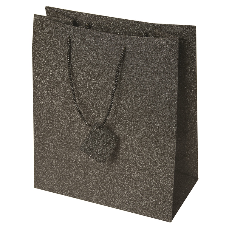 To9214 Koniz Large Paper Tote - Charcoal - 12 Pack