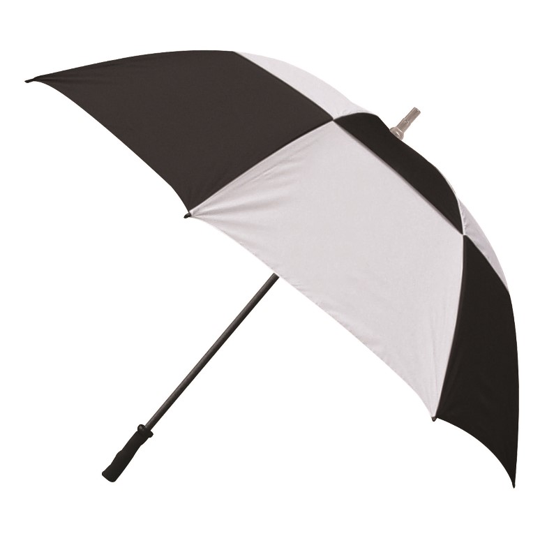 Ug709 30 In. Golf Umbrella Black White Checkered - 12 Pack