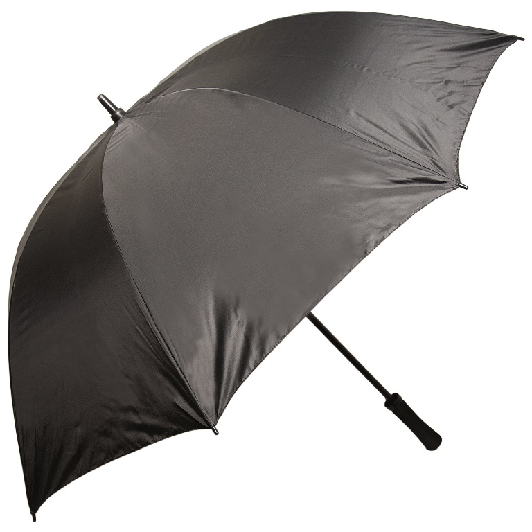 Ug743 30 In. Golf Umbrella Black - 12 Pack