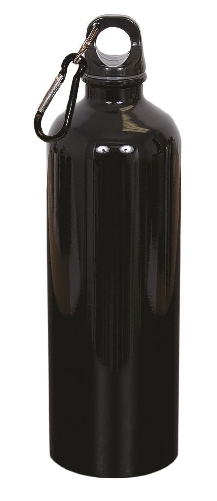 Wb3940 750 Ml 25 Oz Stainless Steel Water Bottle - Black - 12 Pack