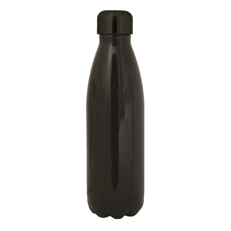 Rockit Shine 500 Ml 17 Oz Stainless Steel Bottle - Black - 12 Pack