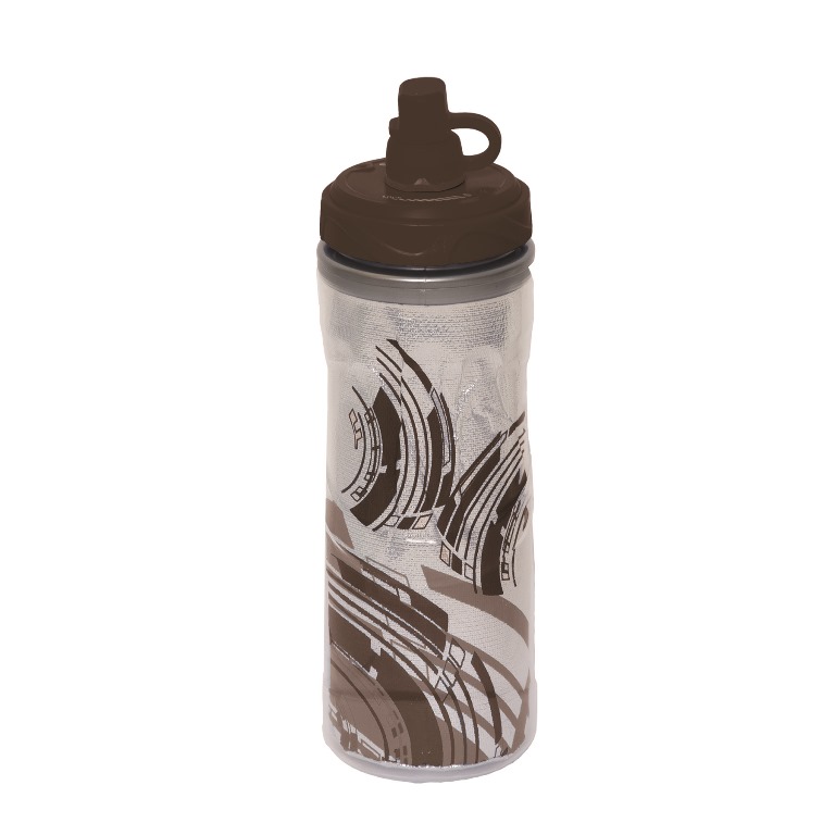 Wb8907 Statis 600 Ml 20 Oz Insulated Water Bottle - Black - 12 Pack