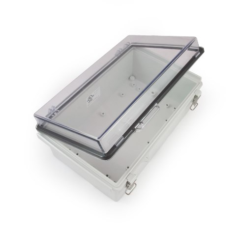 Watertight Enclosure With Hinged And Latching Lid - 6.7 X 10.63 X 4.33 In.