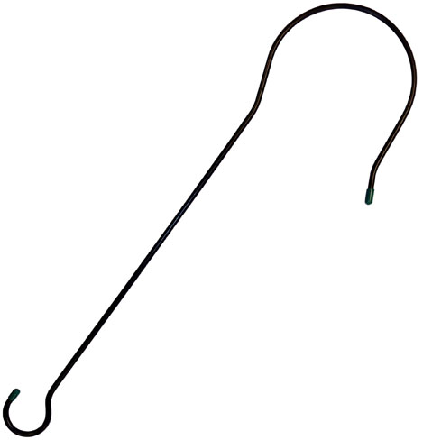 24 In. Branch Hook, Black