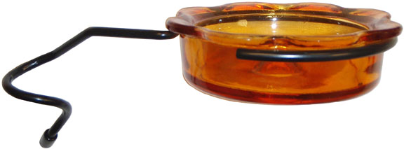 Jcpwp Glass Quick Connect Dish Feeder, Orange